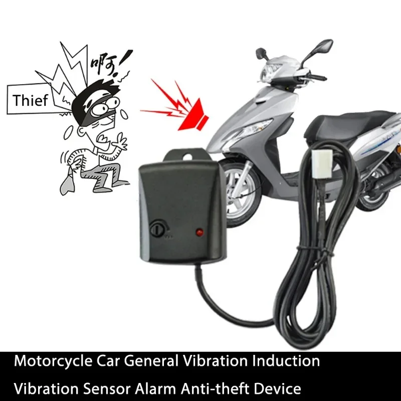 Motorcycle Car Universal Vibration Immobilizer Sensor Alarm High Sensitivity Anti-theft Device Motorcycle Auto Accessory Alarm