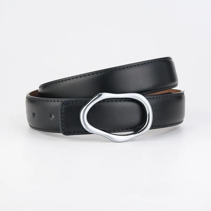 Fashionable Men\'s and Women\'s Universal Belt Leather Versatile Decorative Dress Jeans Designer Luxury Belt