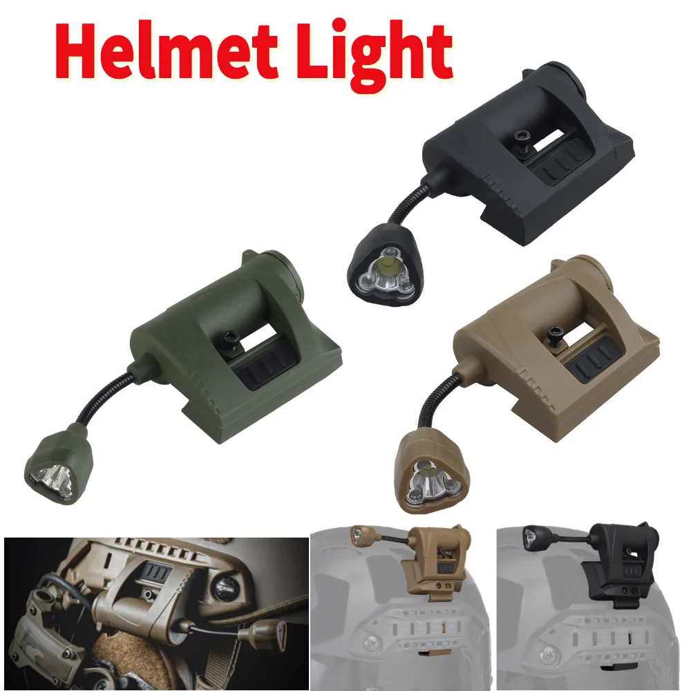 Tactical Helmet Light 3 Modes MPLS CHARGE  LED Helmet Torch Flashlight Energy Saving Hunting Military Outdoor Helmet Flashlight