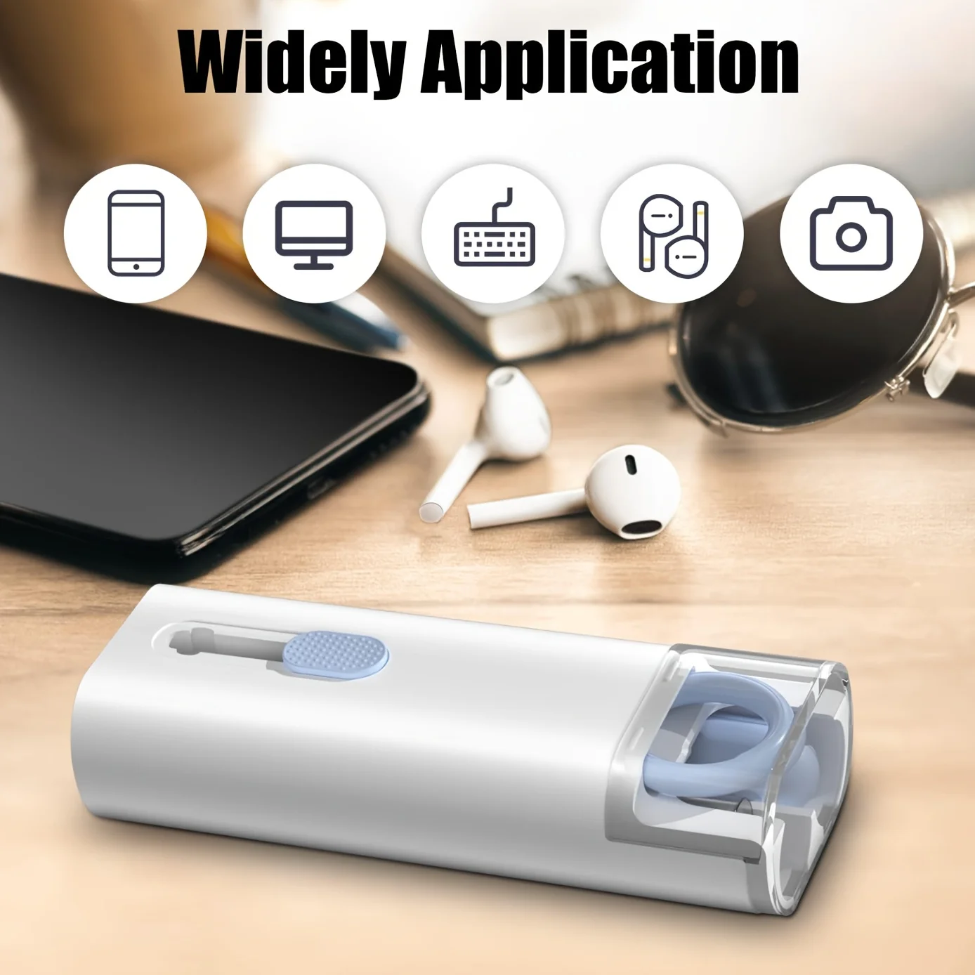 1-piece set of 7-in-1 multi-function cleaning brush set | Keyboard dust puller + notebook screen cleaning + Bluetooth headset