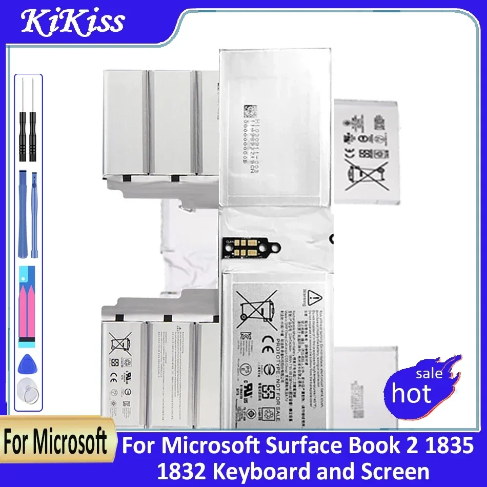 

Аккумулятор 2387 мАч/5218 мАч для Microsoft Surface Book 2 1832 Централизованный/1835 дискретная графическая версия 13,5-дюймовая клавиатура/экран