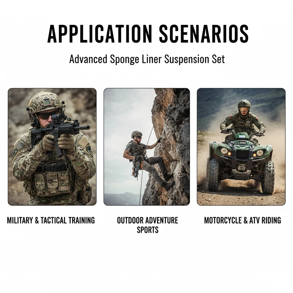 ل VULPO خوذة تكتيكية Gen 3 وسادة رغوة الذاكرة Airsoft خوذة وسادة واقية داخلية لملحقات خوذة MICH ACH MTEK السريعة