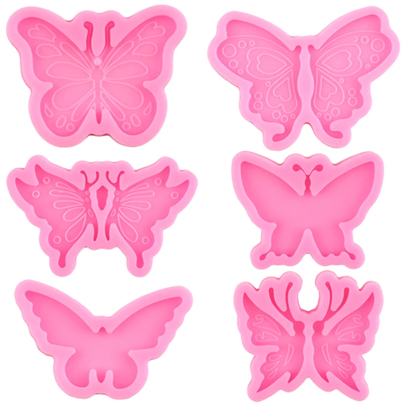 Butterfly Keychain Silicone Mould Key Chain Epoxy Resin Mold DIY Handmade Crafts Decoration Making Tools