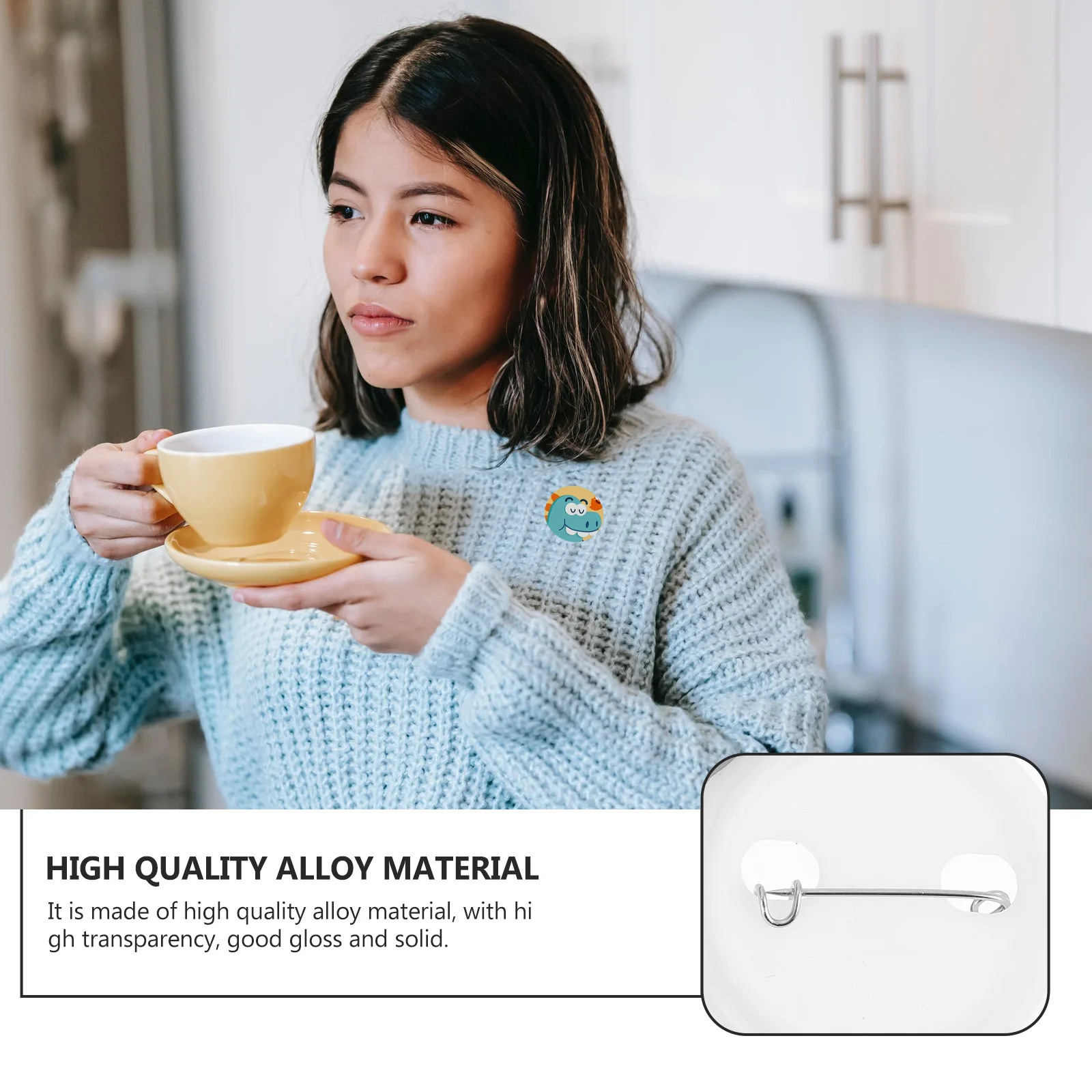 

100 set Blank 32Mm Diy Button Badge Parts For Shirt Decor Unfinished Badge Craft Kit Birthday Travel Gift