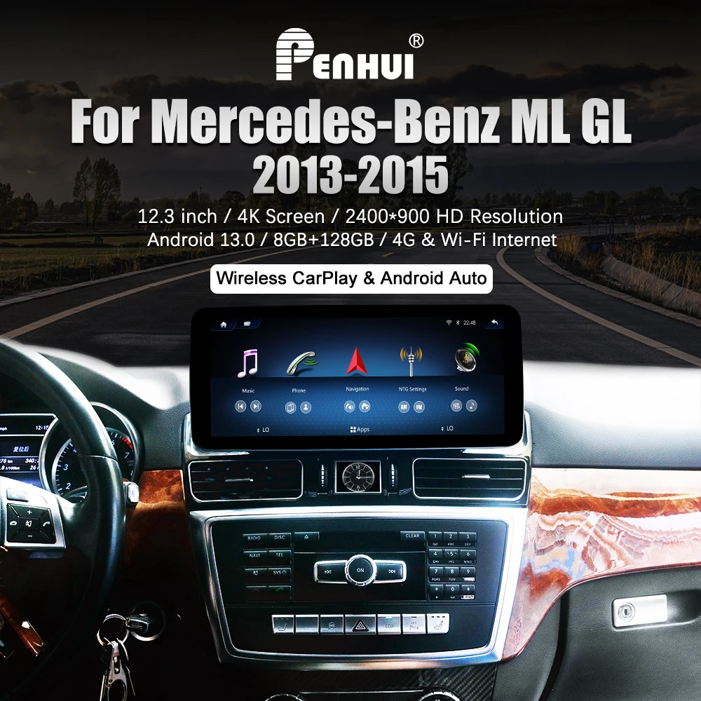 

Car DVD For Mercedes-Benz ML /GL ( 2013-2015）Car Radio Multimedia Video Player Navigation GPS Android 10.0 Double Din