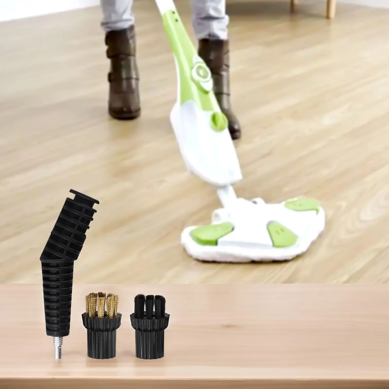 مجموعة رأس فرشاة فرشاة نايلون نحاسية لقطع غيار ممسحة البخار ملحقات استبدال التنظيف المنزلي