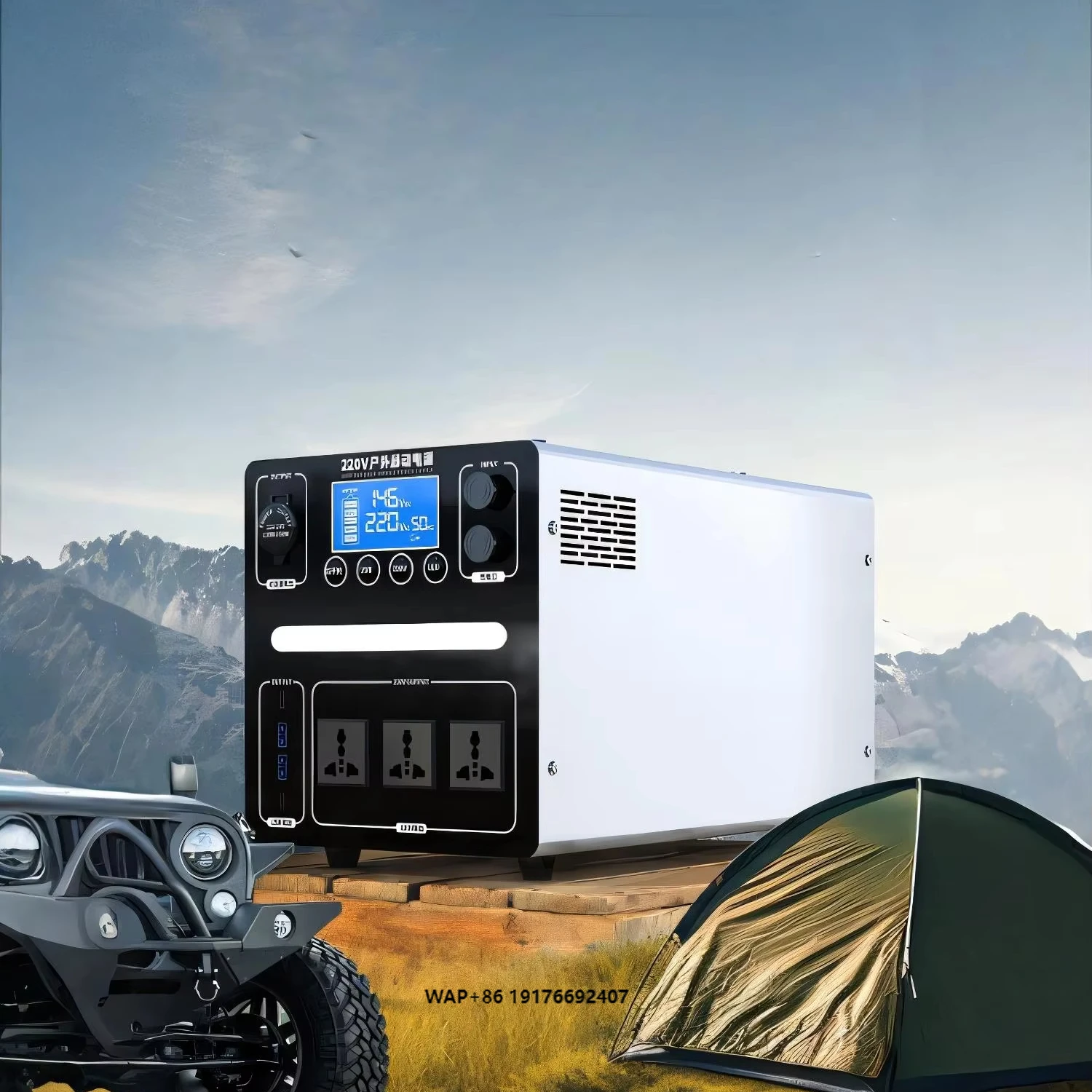 

Outdoor Mobile Power Supply 220v Large-capacity ‘Household Portable High-power RV Energy Storage Battery Camping Live Broadcast