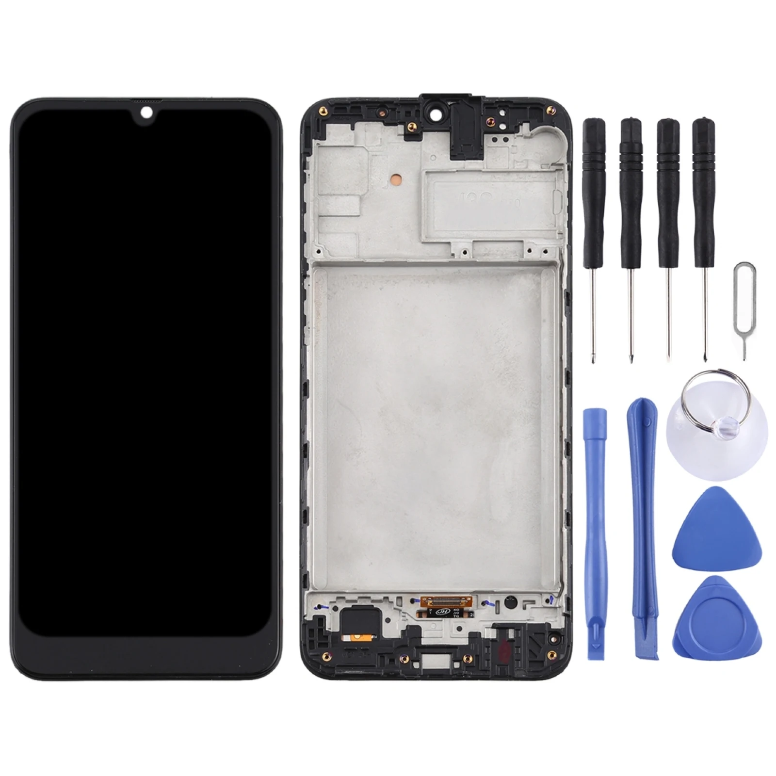 TFT LCD Screen for Samsung Galaxy M21 / SM-M215 Digitizer Full Assembly with Frame