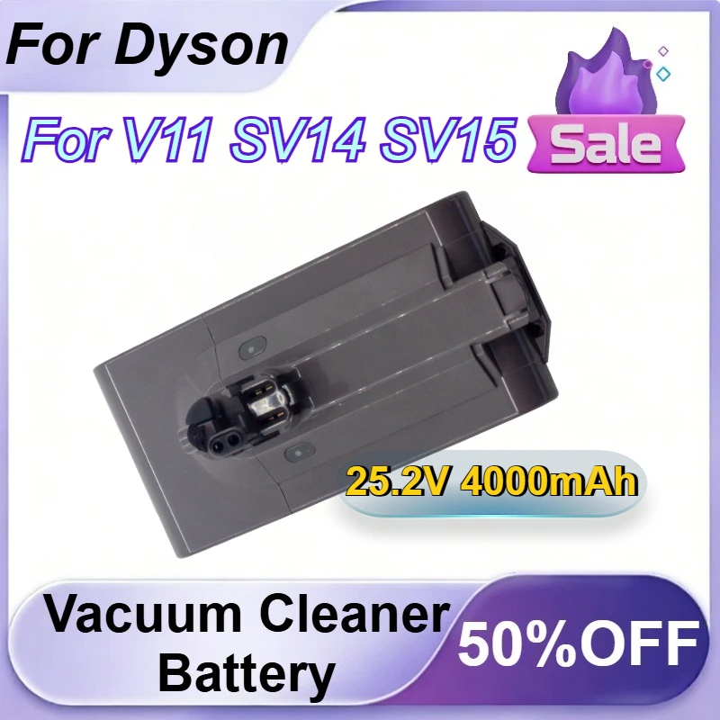 

25.2V 4000mAh Vacuum Cleaner Battery for Dyson V11 SV14 SV15 Replacement Battery