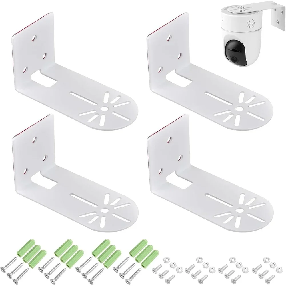 Steel Mount Bracket Wall Mount Bracket Security Camera Mount Easy Installation Q235 Steel Construction Complete Mounting Kit