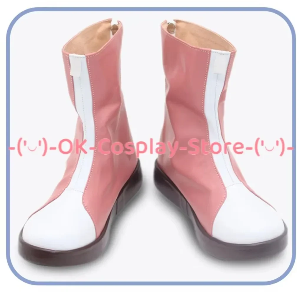 [Customized Size] Digimon Adventure Kari Kamiya Yagami Hikari Cosplay Shoes Anime Roleplay Prop Halloween Party Boots PU Leather