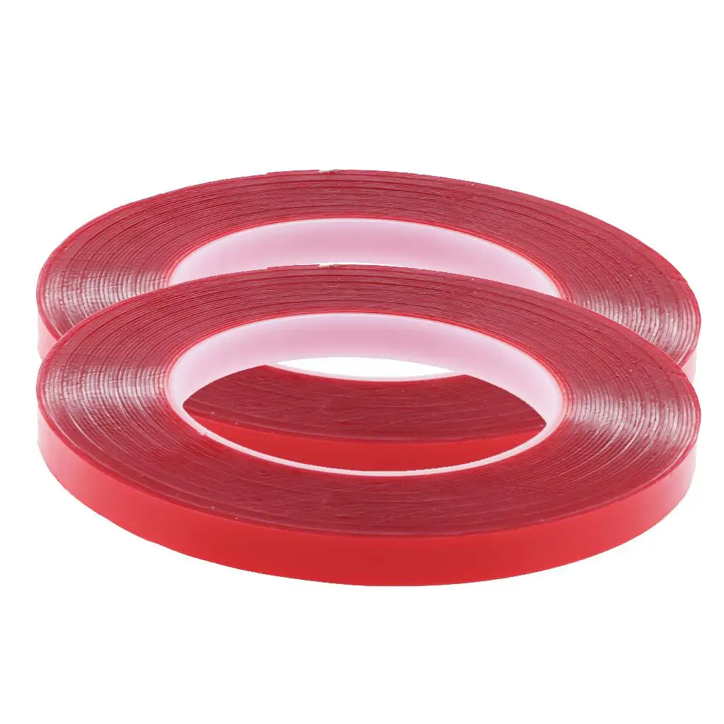 Sided Tape, PET Acrylic Adhesive Sticker Red Tape Heavy Duty Glue Strength for Laptop Phone LCD Screen Repair - 0.8mm