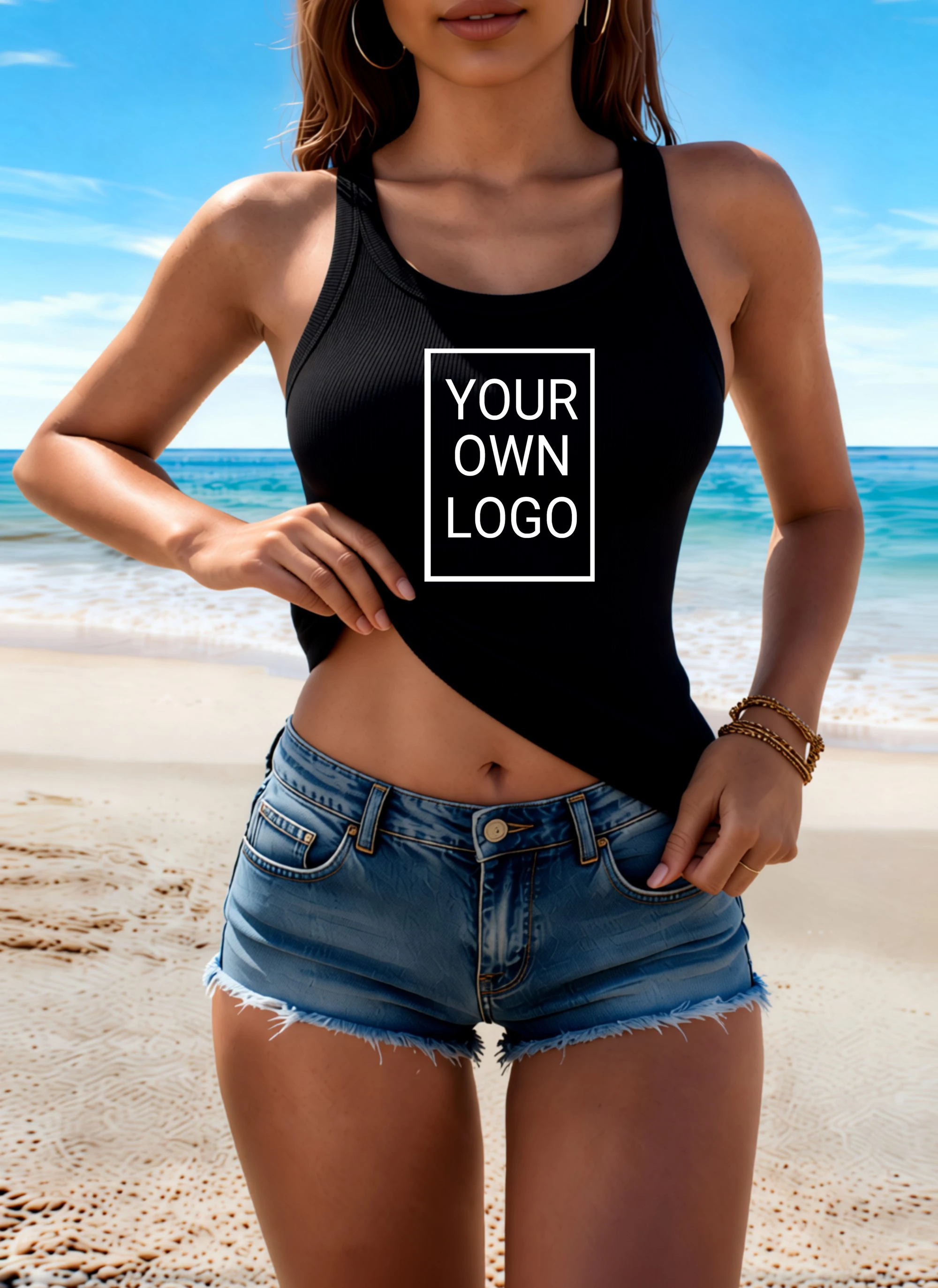 Individuelles Muster DIY Personalisierte Damen-Tanktops Koreanischer Casual-Stil Hip-Hop Ärmellose Kleidung Sommer Y2K Camisole – Detail 10