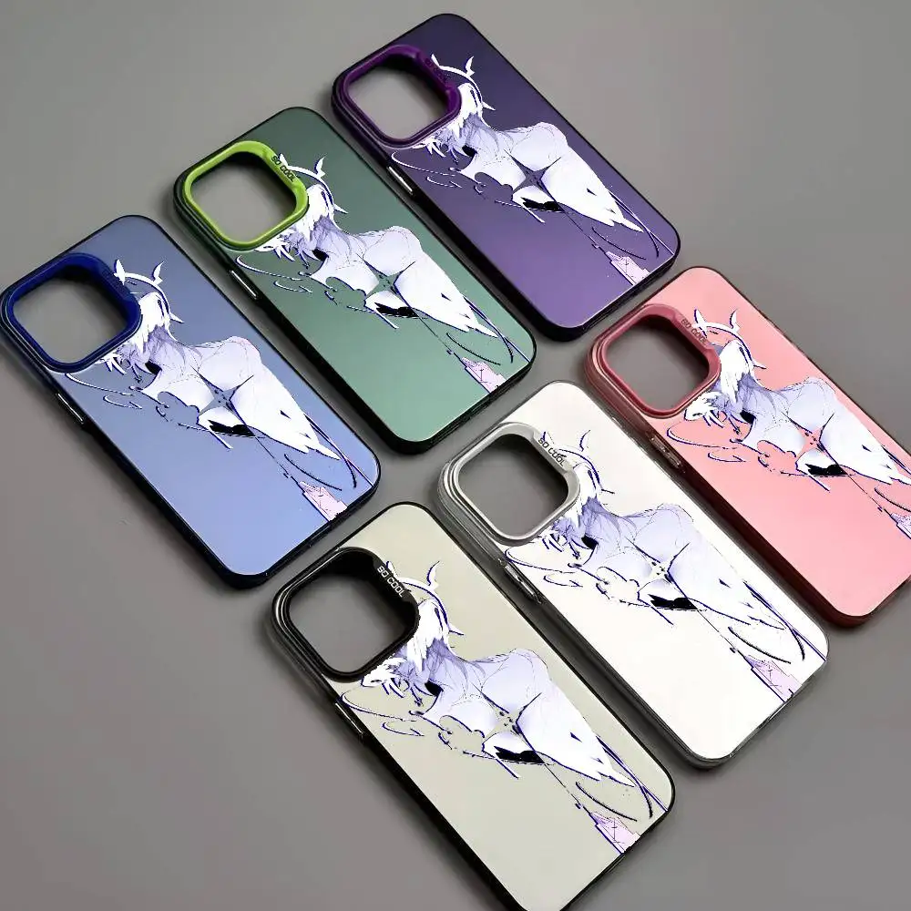 1pc Game Sunday Honkai Star Rail Phone Case Laser IMD Color Silver Shell For IPhone 17 16 15 14 13 12 11 Air Pro Max Plus