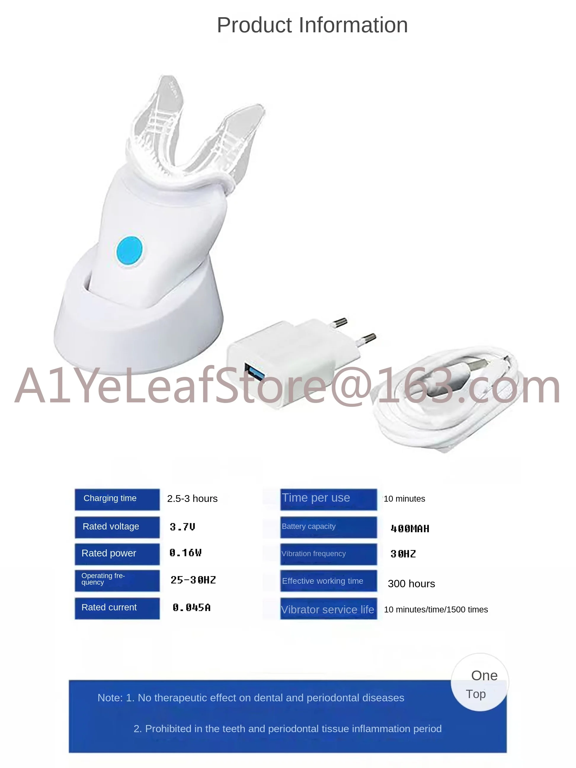 Orthodontic Accelerator Invisible Braces Extractor Soothing Cleaning Massager Orthodontic Electric Bite