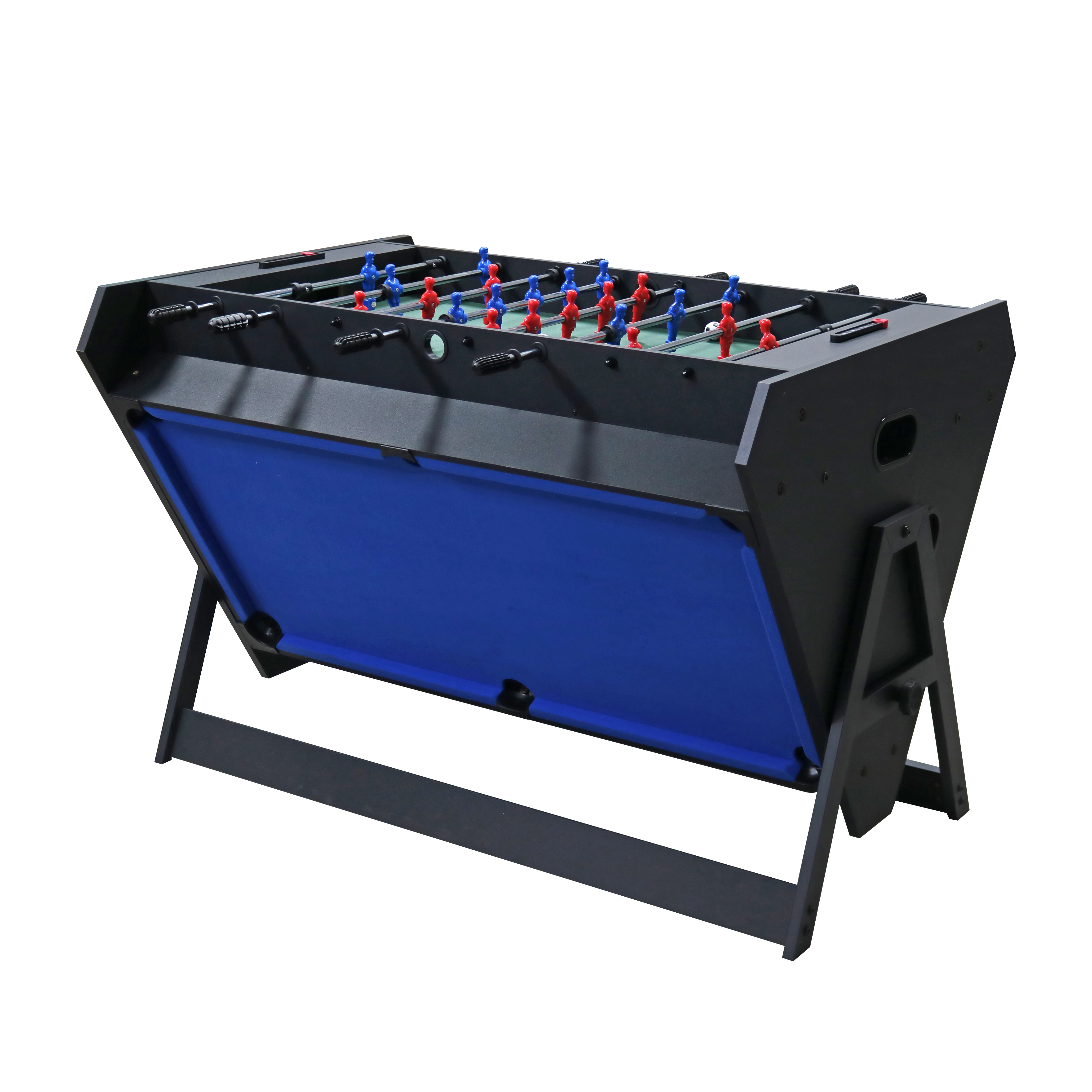 

Size 3-in-1 Multifunctional Flipping Table Football Air Hockey Pool Table Wool Rubber PVC Pockets Green Cloth Indoor Use