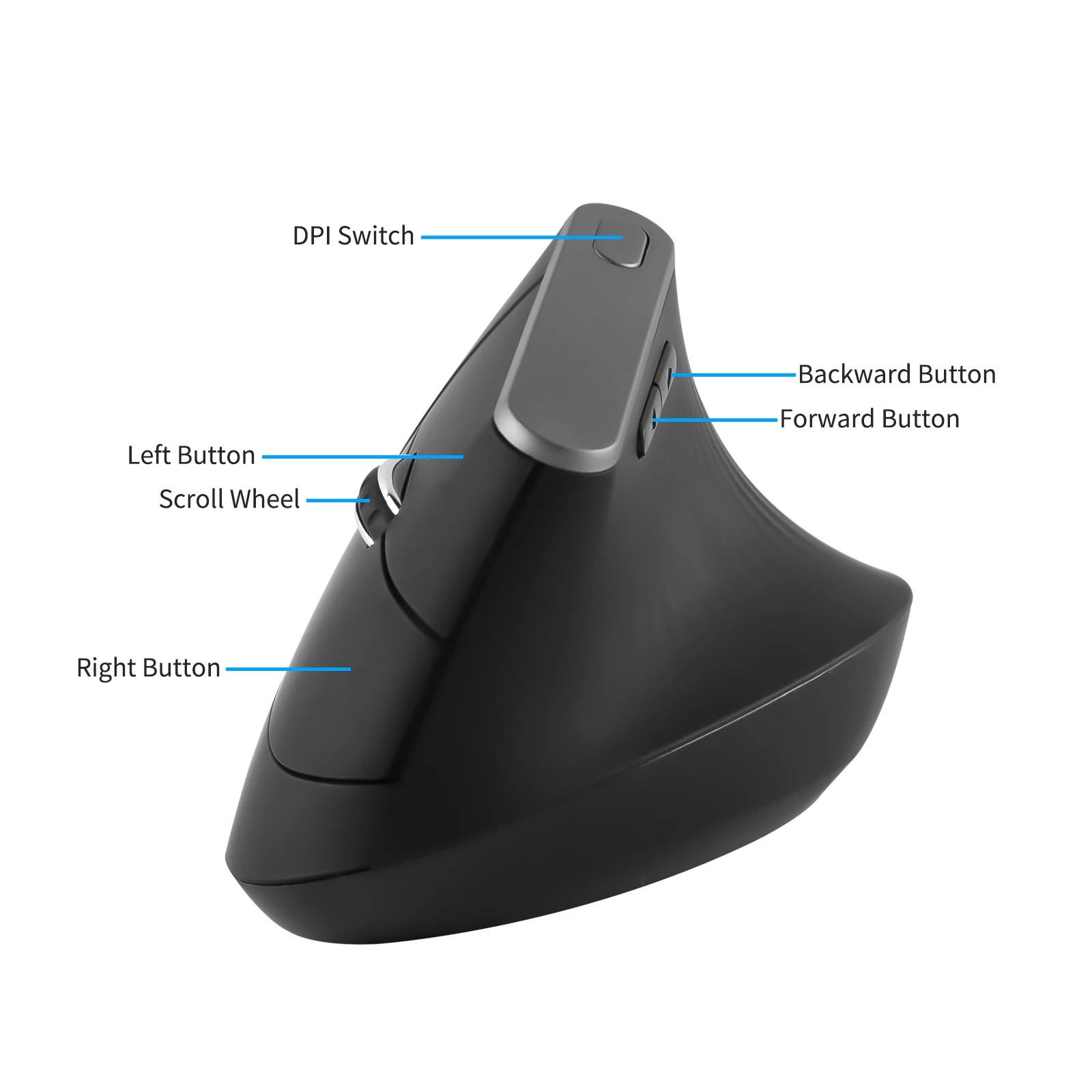 2.4G Wireless Vertical Mouse Ergonomic Office Computer Mause 6 Buttons Gaming Mause USB Optical Mice For Laptop PC Desktop