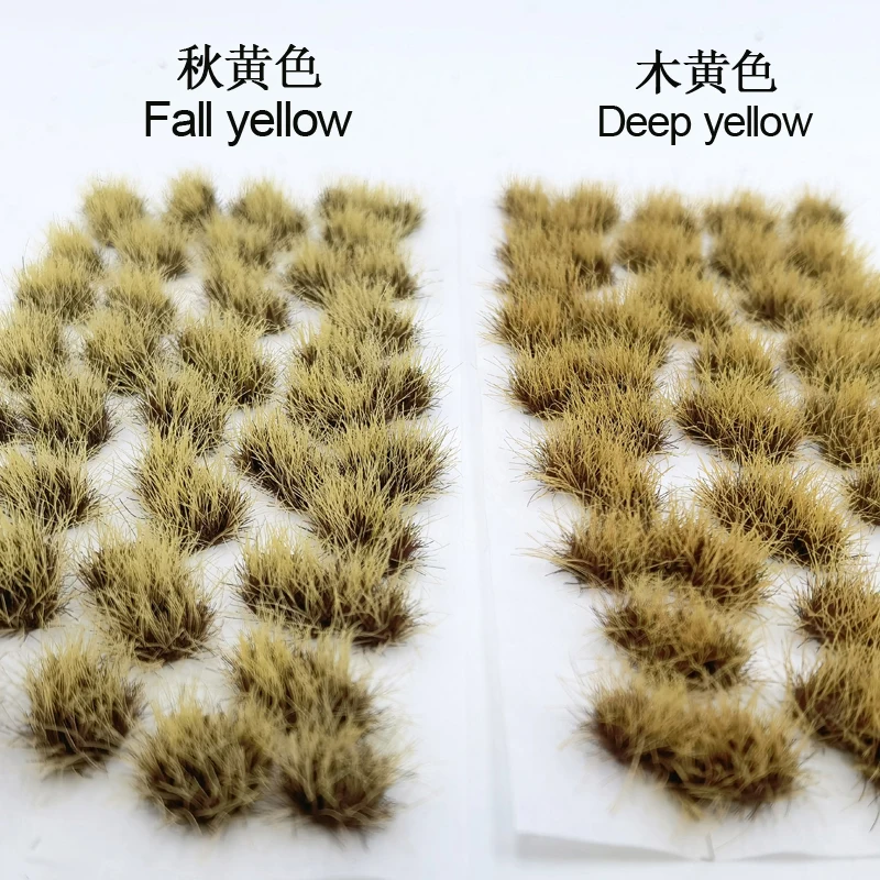 39 pc/caixa modelo de cluster de grama simulada irregular planta de grama montanha micro paisagem mesa de areia material diy layout ferroviário