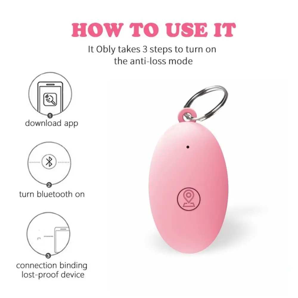New Portable Mini Anti-Lost Tracker Two Way Alarm Selfie Anti-Lost Device Smart Tag Tracker