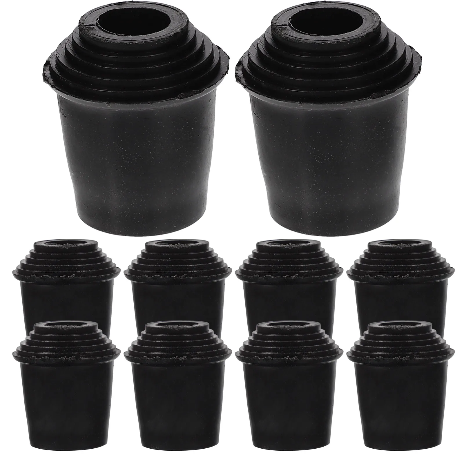 

10 Pcs Drum Pads Bass Leg Mount Stand Accessories Set Hoop Protector Black Drumming