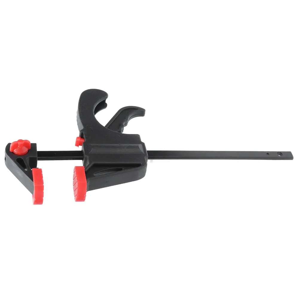 4pcs 4 Inch Bar Clamps Single Hand Operation High Hardness Quick Grip Clamps Ratchet Mechanism Easy Operation Trigger Clamps