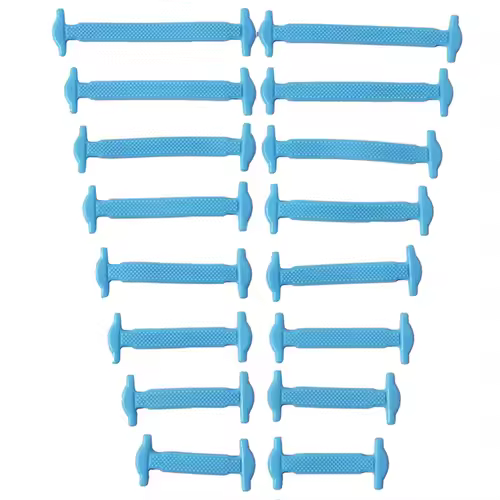 16pcs/lot Silicone Shoelaces No Tie Shoelaces 12 colors Elastic Lace Shoelace Creative Lazy Silicone Laces Rubber Lace - Image 12