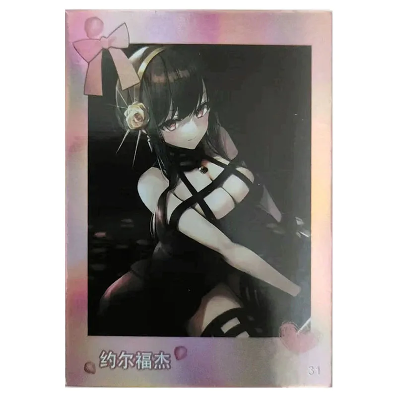 Anime Goddess Story Rare Refractive Flash Cards Mona Nami Kamisato Ayaka Lumine Toys for boys Collectible Cards Birthday Gifts