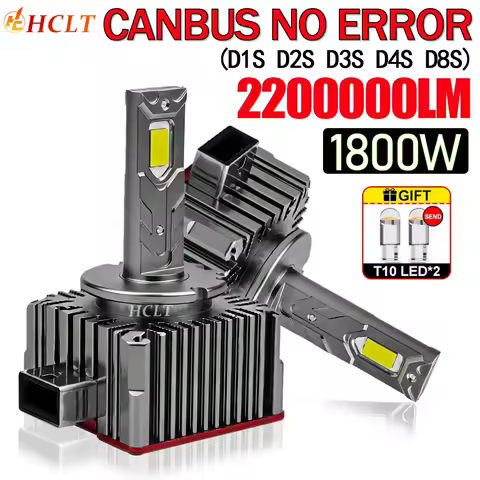 D1S D2S D3S LED Canbus No Error Headlight Bulbs 2200000 Super Bright 1:1 Xenon D4S D1R D3R D2R D4R D8S Automobile Lamp 6000K
