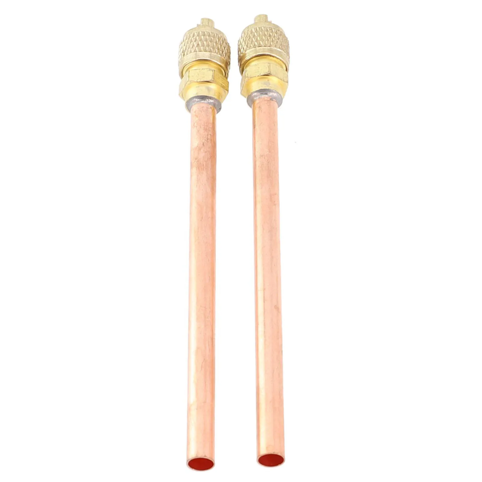 2pcs Air Conditioner Refrigeration Access Valves 3.4 Mpa Copper Tube Filling Parts For Air Conditioners Refrigeration Compressor