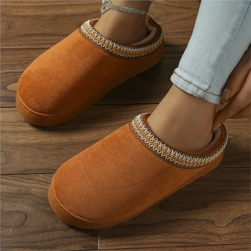 

Теплые женские тапочки, зимние напольные пушистые тапочки, меховые плюшевые женские тапочки, домашняя новая женская обувь, домашняя хлопковая обувь