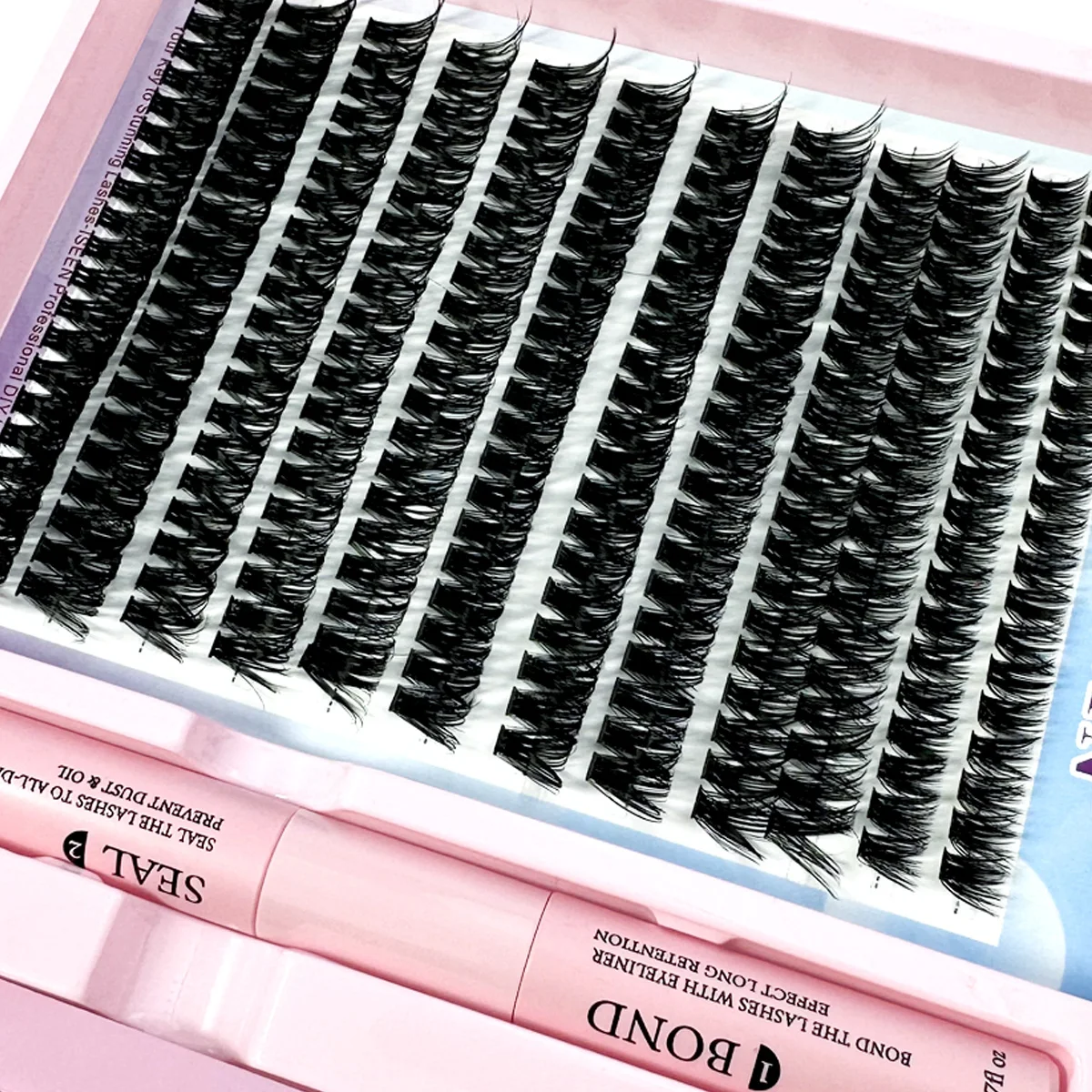 30D-80DDIYまつげエクステキット、まつげ接着剤とシーリングリムーバー、まつげ240個、まつげ接着用メイクツール、接着剤