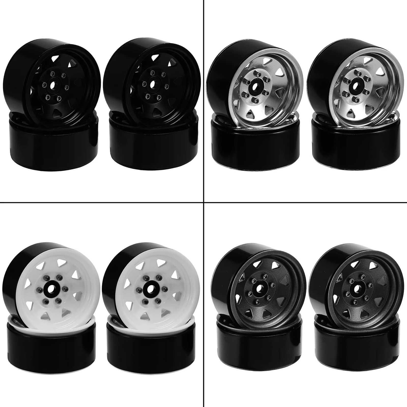 RCXAZ سبائك الألومنيوم معدن 1.9 "حافة سلسلة للتقييد ل 1/10 RC الزاحف محوري SCX10 TRX4 TRX6 Redcat Traxxas كابرا GEN8 RC4WD D90