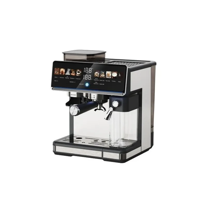 Italian semi-automatic grinding milk foam hot and cold double extraction 3 in 1 multi-function coffee machine