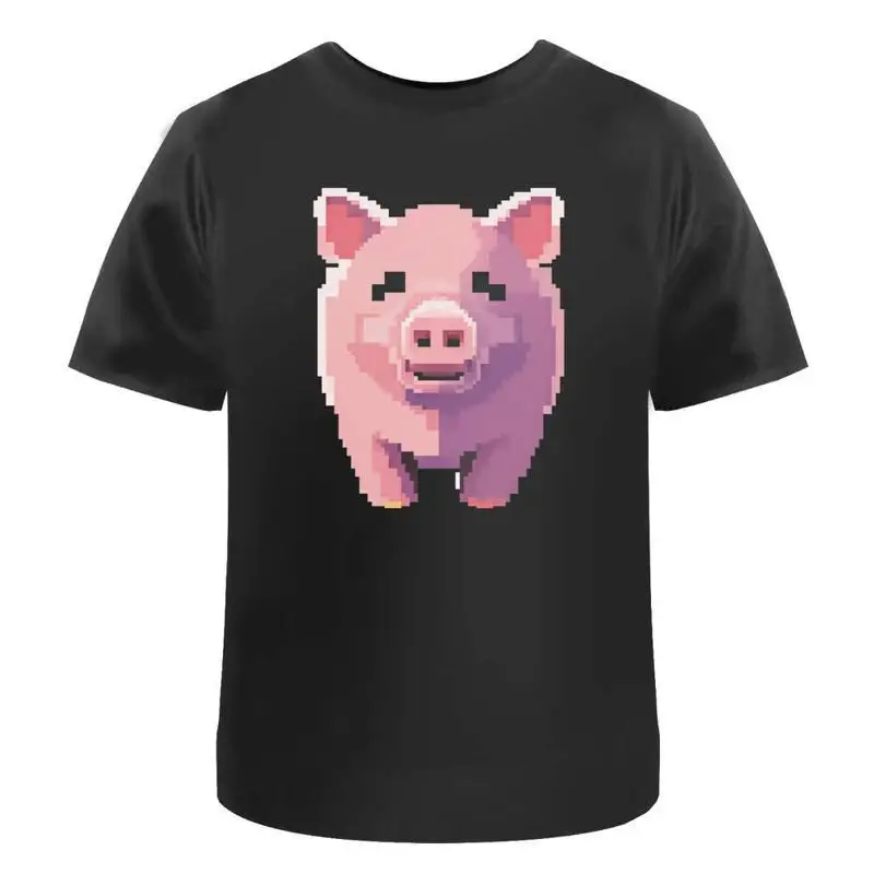 

Хлопковая футболка Pixel Art Pig' Ta044605