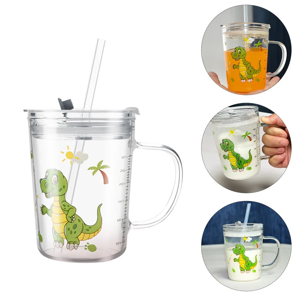 

Детский стакан-непроливайка с мерной шкалой и трубочкой для молока, воды, мороженого, смузи, для малышей