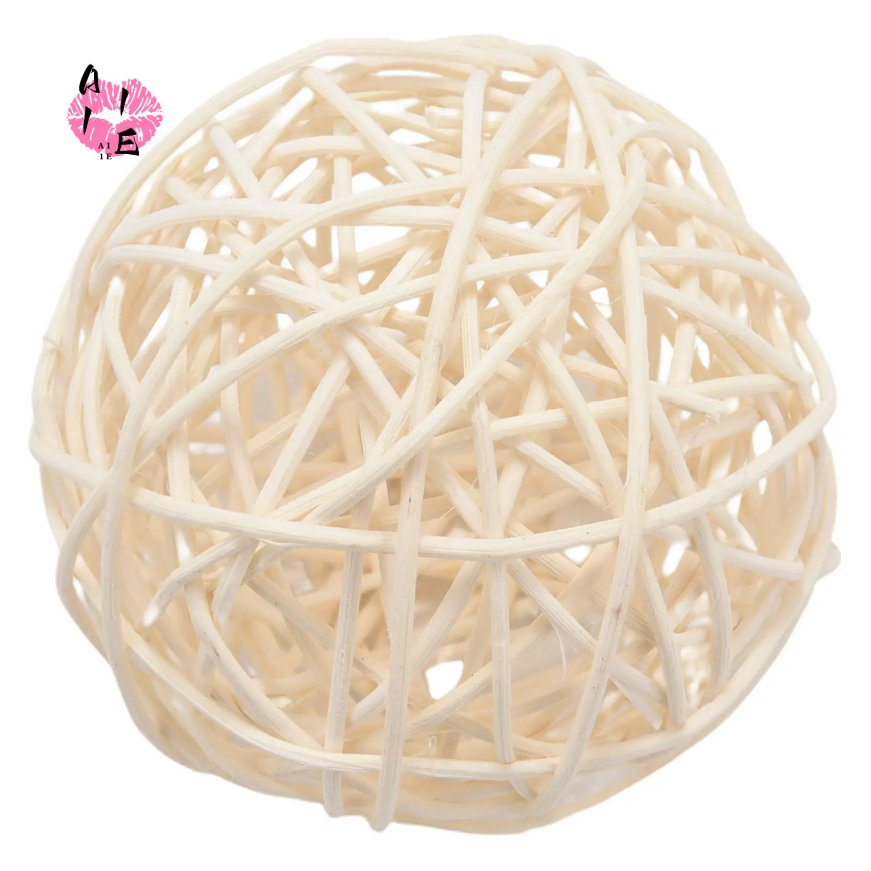 A11E-12-Pack Large Rattan Balls - Decorative Balls For Bowls, Vase Filler, Coffee Table Decor, Wedding Party Decoration