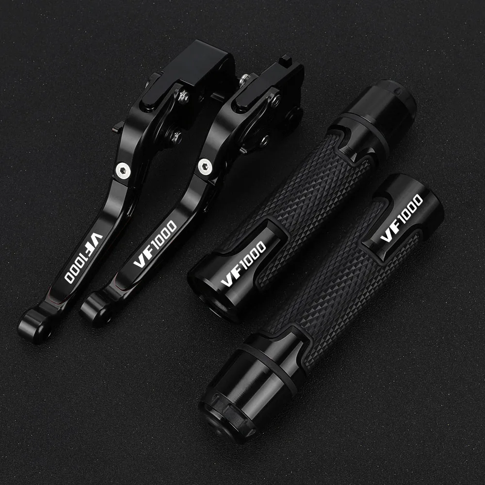 Motorcycle Adjustable Brake Clutch Levers & Handle Handlebar grips FOR HONDA VF1000 VF 1000 1000VF 1997-2000 2001 2002 2003 2004