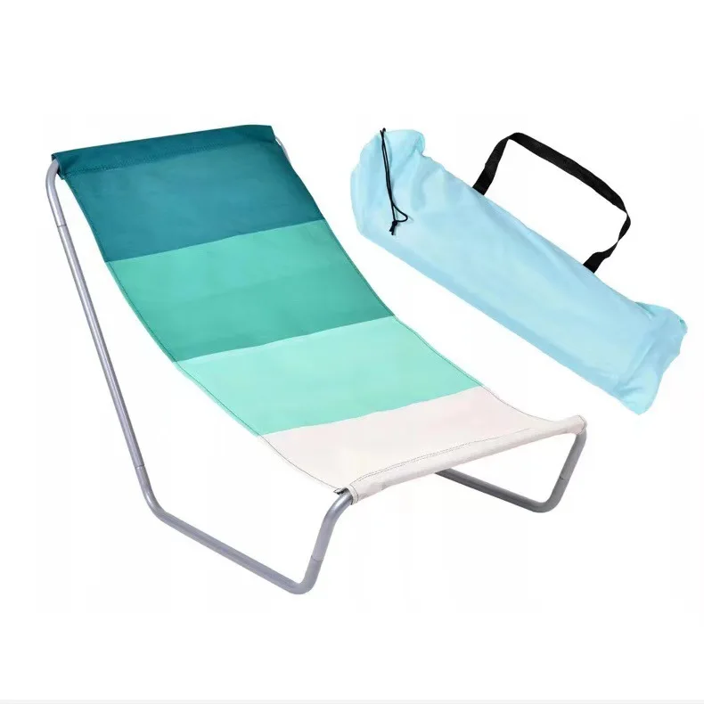 Chaises longues de plage en plein air, chaises de camping pliables portables, chaises de sieste simples