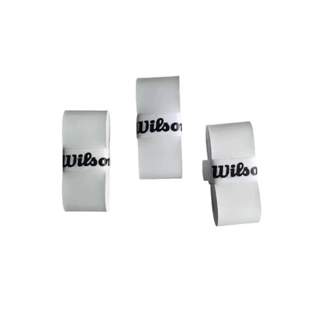 

WILSON 3PCS Tennis Racket Overgrip Sweat Band Absorption Grip PU Badminton Racket Handle Grip Tennis Griptape Padel Racket Grip