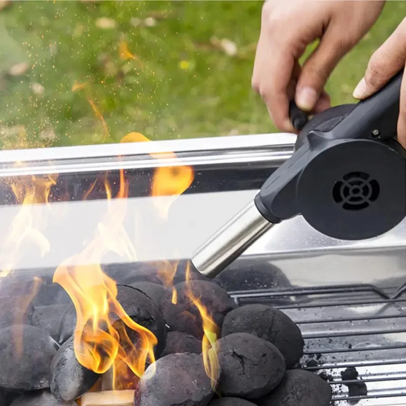 Hand Bbq Fan Outdoor Bbq Fan Air Blower for Barbecue Picnic Manual Crank Grill Bbq Fan Fire Bellows Bbq Tools
