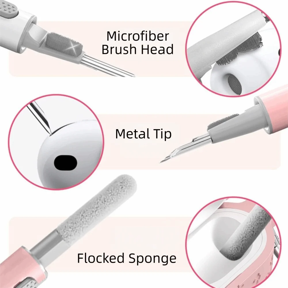 Anti-fall Earphone Case with Cleaner Kit with Keychain Bluetooth Headphone Cover Dustproof for Samsung Buds 4/4 Pro