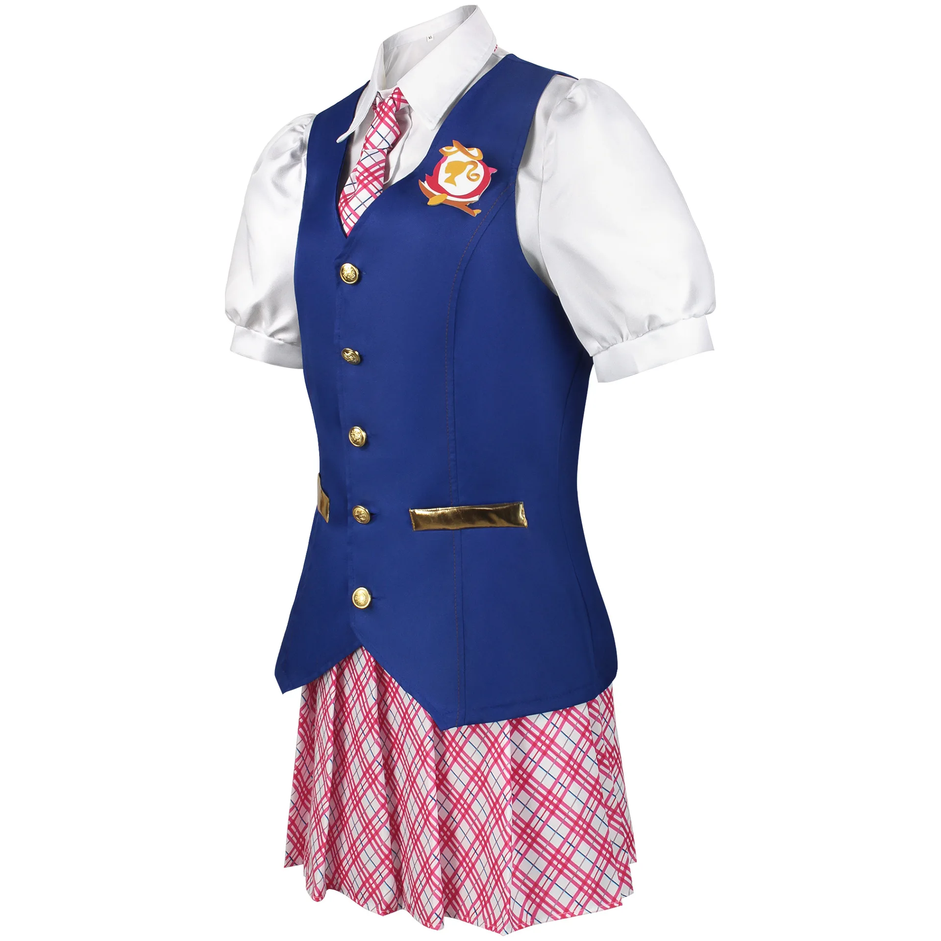 

Jk Uniform Blue Coat Fancy Outfit Chest Badge for Carnival Party Women Clothes Anime Princess Cosplay Dress Girl Role Play
