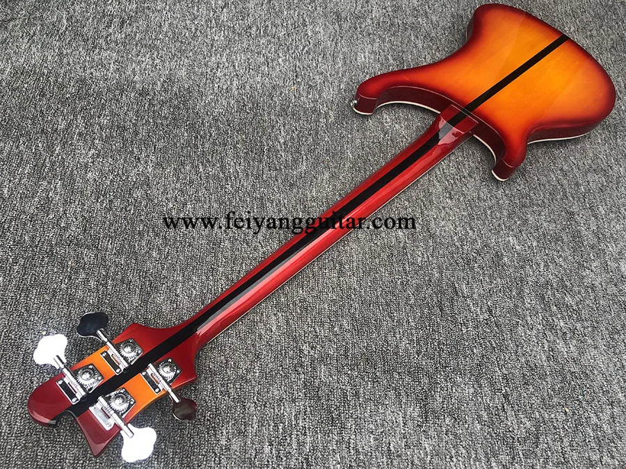 Electric Bass Guitar, 4003 4 Strings,Cherry Sunburst Color,Rosewood Fingerboard,High Quality, free shipping