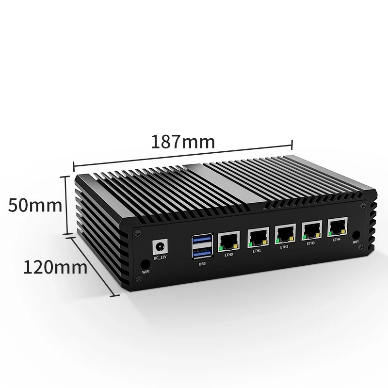 BKHD G47 Pfsense Mini PC InteI Celeron N5105 N5095 processore Quad Core 5 Ethernet 2500Mbps OEM ODM Business POE lan openwrt