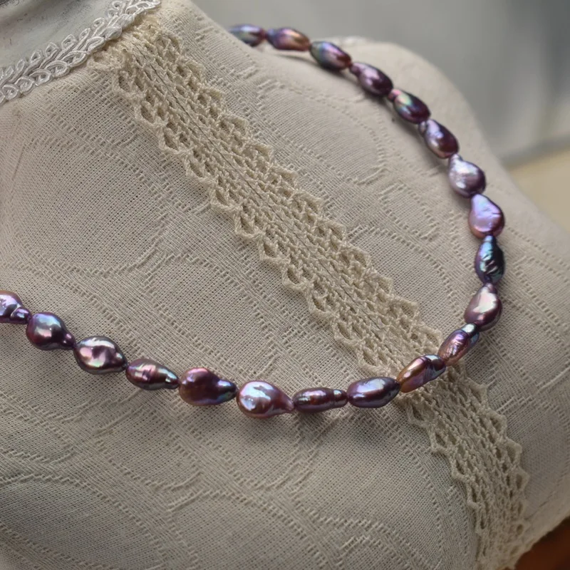 

1 нить фиолетовых барочных жемчужин 8-12 мм, 39 см, пресноводный жемчуг, рассыпные бусины для изготовления ювелирных изделий своими руками, ожерелий, браслетов, аксессуаров