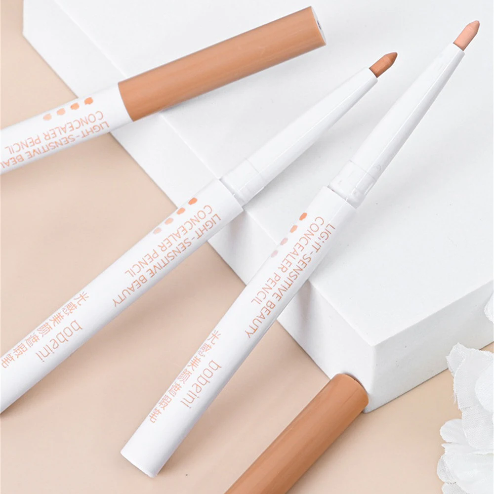 Stylo correcteur en forme de ver à soie, accessoire de maquillage, crayon de beauté, léger, avec rainures