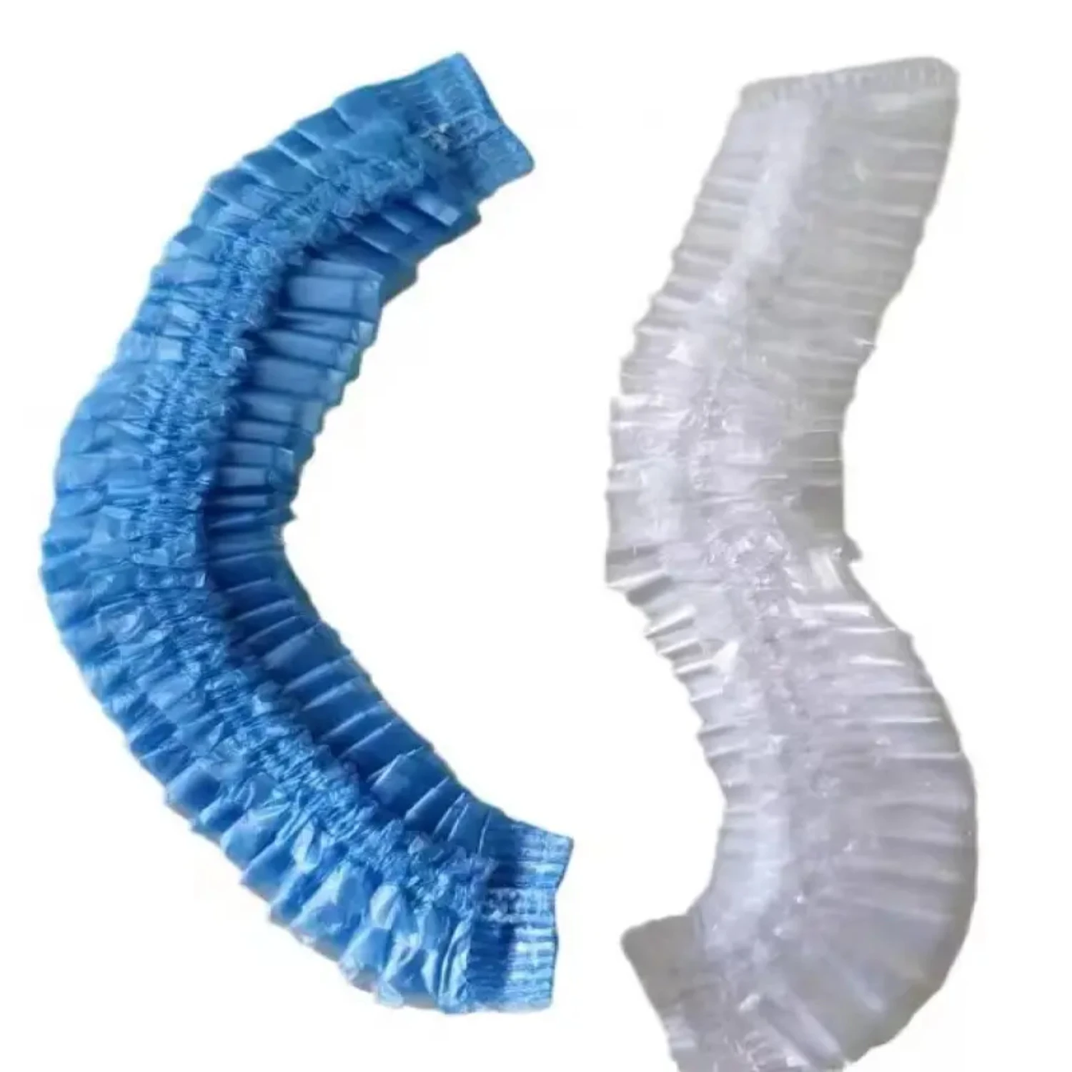 Thickened Waterproof Solid Color Disposable Shower Cap 50pcs for Bath Use, Durable Hair Protection and Hygiene, Convenient and H