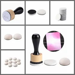 Flat / Domed Foam Refills Replacement Applicators Mini Ink Blending Tools for Scrapbooking Craft Card Background Making Tools