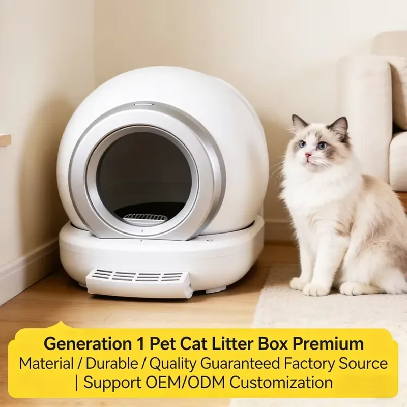 2026 intelligent automatic self-cleaning cat litter box large-capacity deodorant design remote control pet supplies