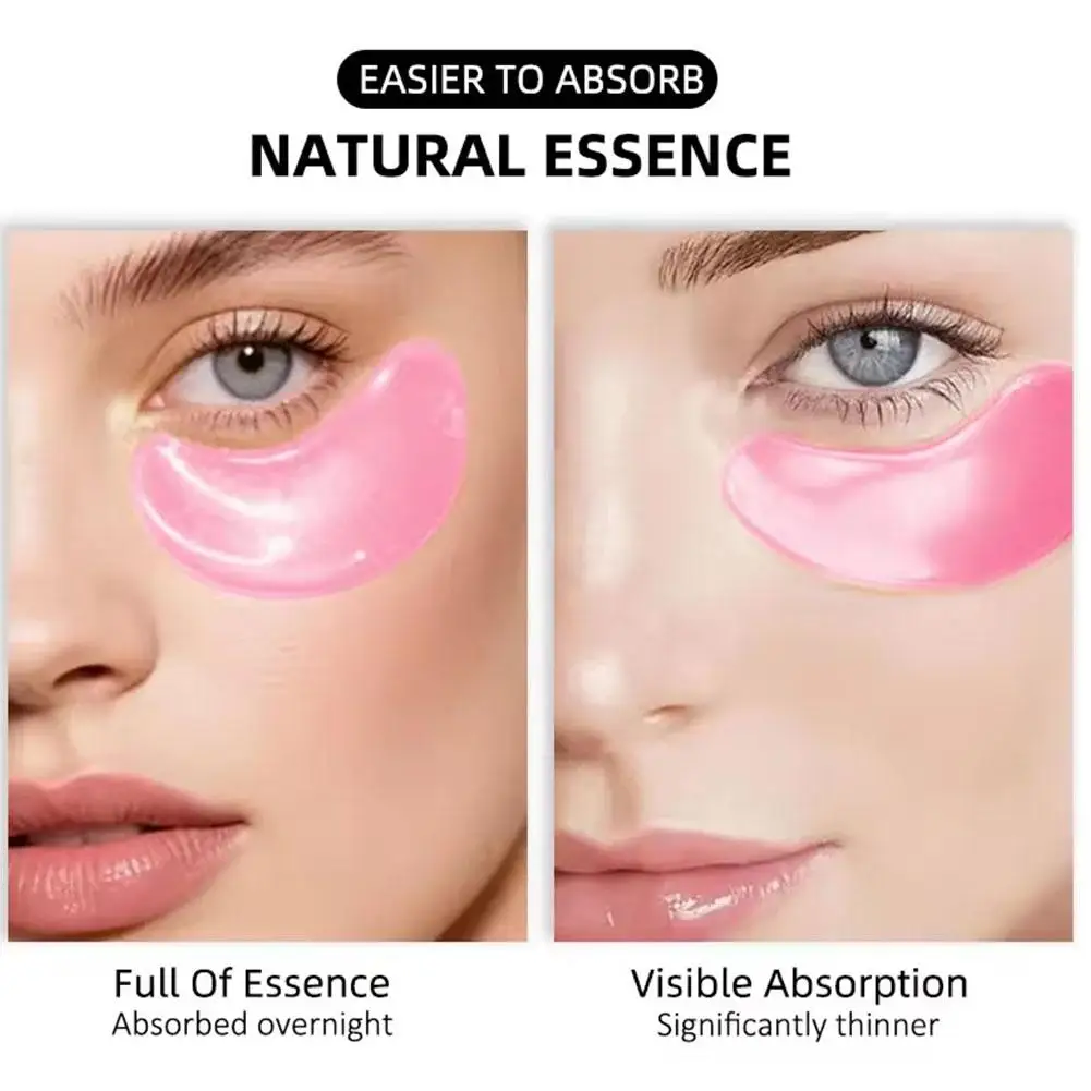 Collagen Multi-Peptide Eye Patches for Puffy Eyes, Dark Circles, and Wrinkles, Brighten Hydrating Under Eye Mask 30pairs